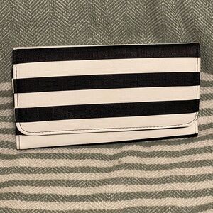 New KUT from‎ the KLOTH Black / White Striped Wallet